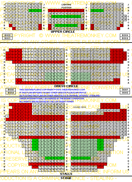 Shaftesbury Theatre Value Seating Plan