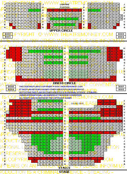 Shaftesbury Theatre Value Seating Plan
