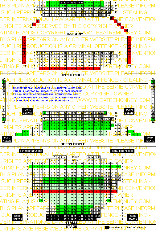 Noel Coward theatre value seating plan